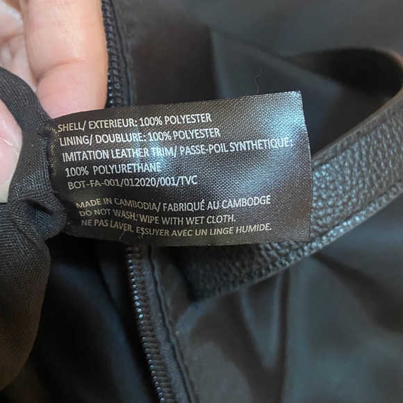 Botkier Black Nylon Tote Weekender Gym Overnight Bag 12x12 GUC - Picture 11 of 11